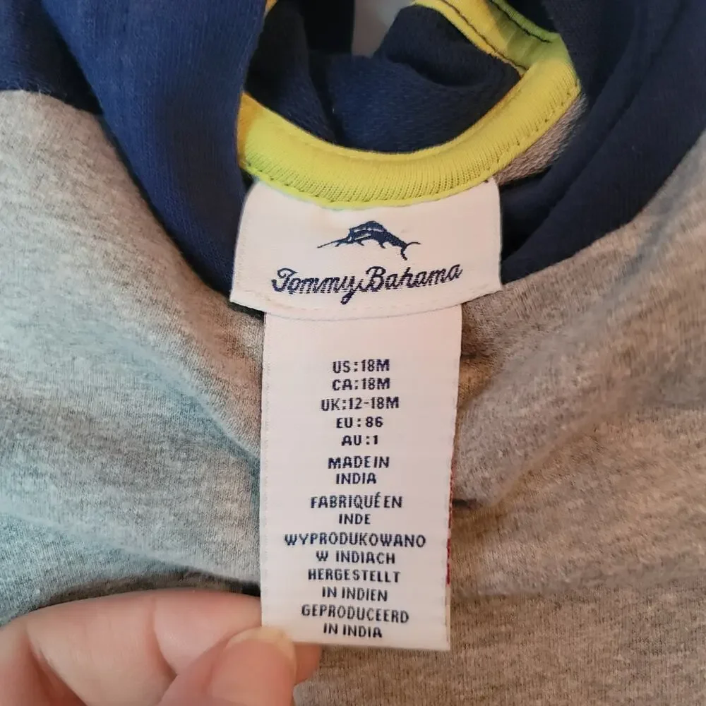 Tommy Bahama/Janie and Jack- Boy's Hoodie and button up tops- size 12/18m - Picture 3 of 8